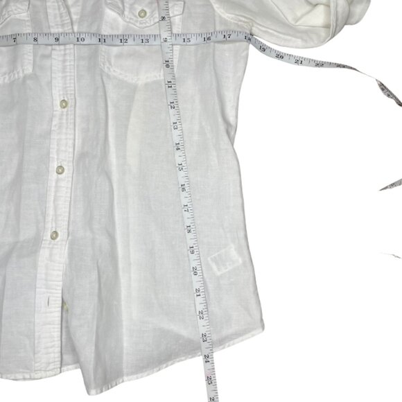 Banana Republic Soft Wash Shirt Linen Cotton Button Down Shirt Sz Small Career - Picture 6 of 9
